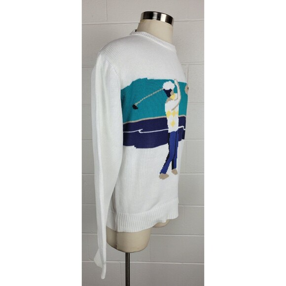 Vintage Brooks Brothers Mens Cotton Golf Sweater Medium - Picture 5 of 10